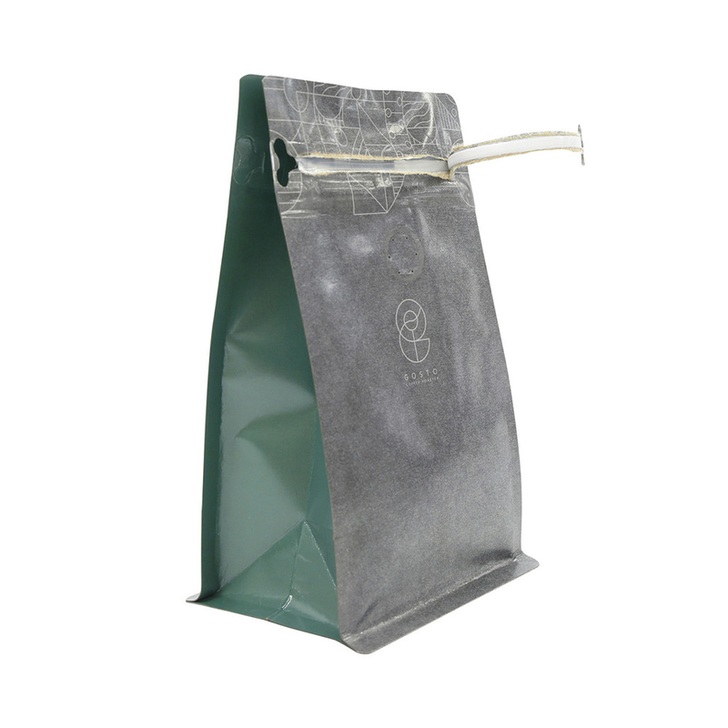 Kompostierbares, biologisch abbaubares, wiederverschließbares Klebeband aus Aluminiumfolie für Kaffeebeutel