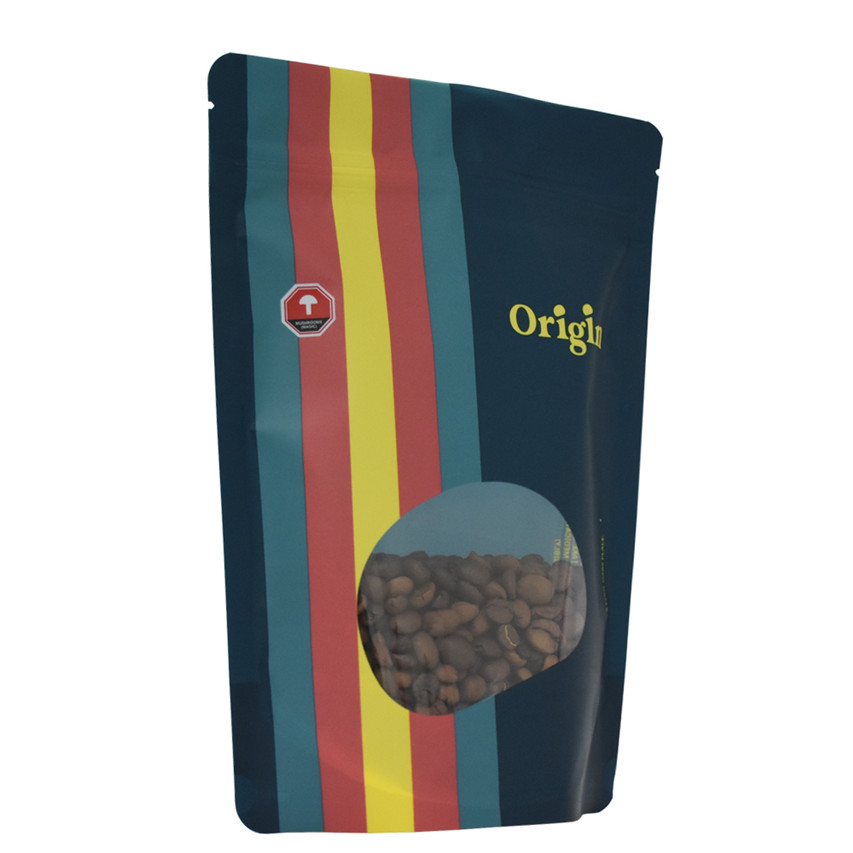 FSC zertifizierter Soft Touch -Druckverschluss Kompostierbare Taschen Arten von Beuteln in Verpackungsversiegelkaffee