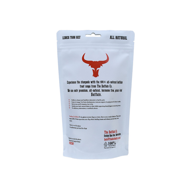Nachhaltige motierte Mattentüten für pflanzliche Basis-M und Proof Pet Food Matte Drucker