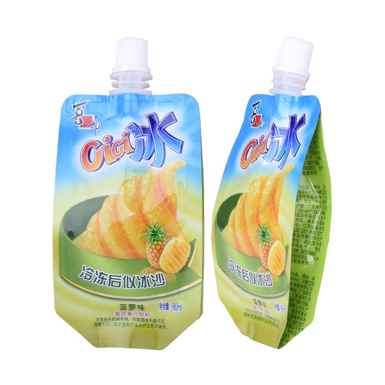 China Lieferant Lebensmittelqualität recycelbar neuester Mangosaftbeutel