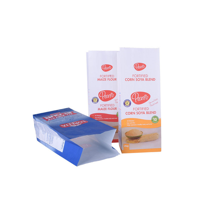 Food Grade Kraftpapier Mehl Verpackungstaschen Hersteller mit Druck