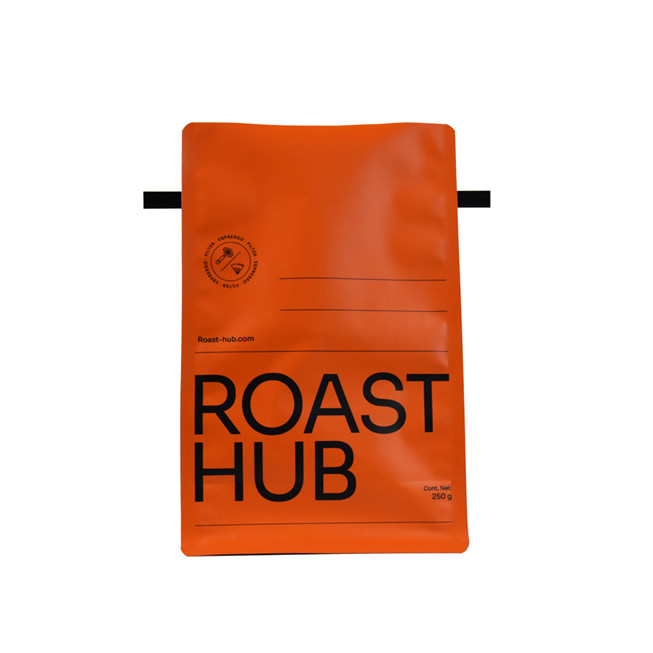 Benutzerdefinierte Heizdichtung flacher Bodenkaffeetaschen mit Ventil Großhandel Verpackungsbeutel