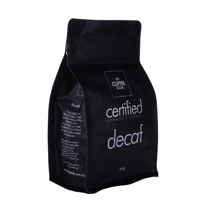 Kompostierbare biologisch abbaubare benutzerdefinierte gedruckte Flachkaffeetaschen mit Ventilgroßhandel