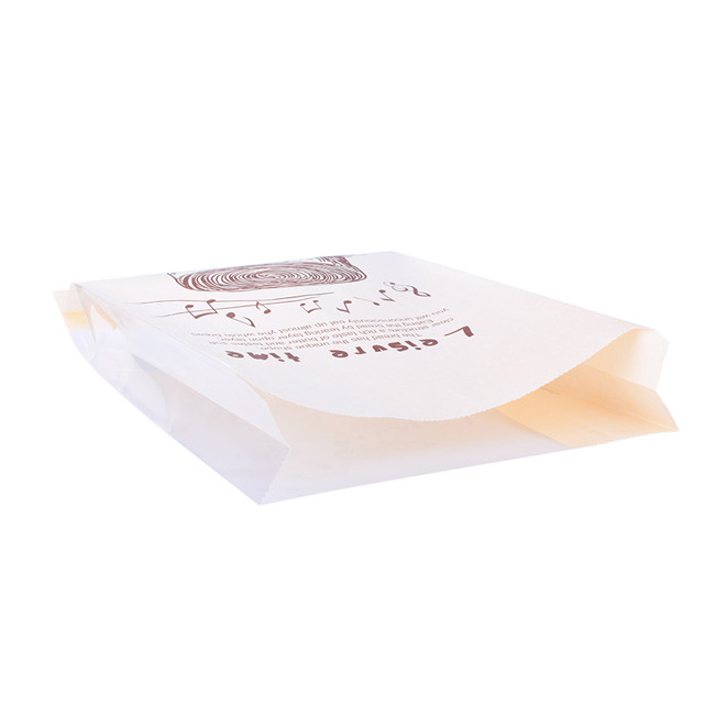Kostenlose Proben recycelte Pappbeutel Design nachhaltiger Verpackungsunternehmen Kraftpapiertasche für Brot