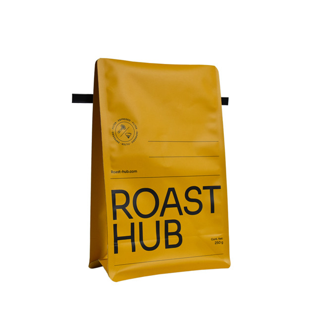 Customized Logo niedriger Preis laminierter Aluminiumfolie Flachkaffee Paketpaket mit Ventil